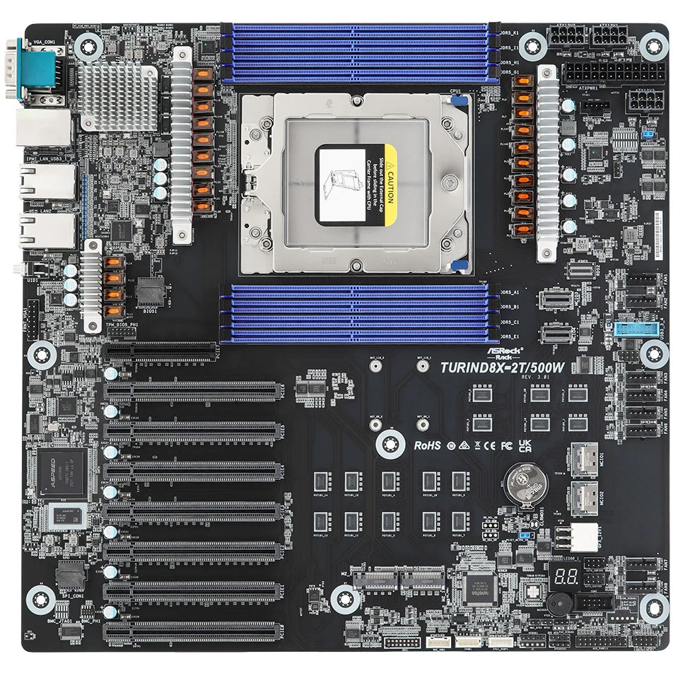 Серверная материнская плата ASRock TURIND8X-2T/500W