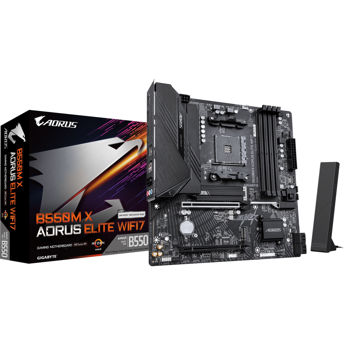 Материнская плата Gigabyte B550M X AORUS ELITE WIFI7 - фото 4
