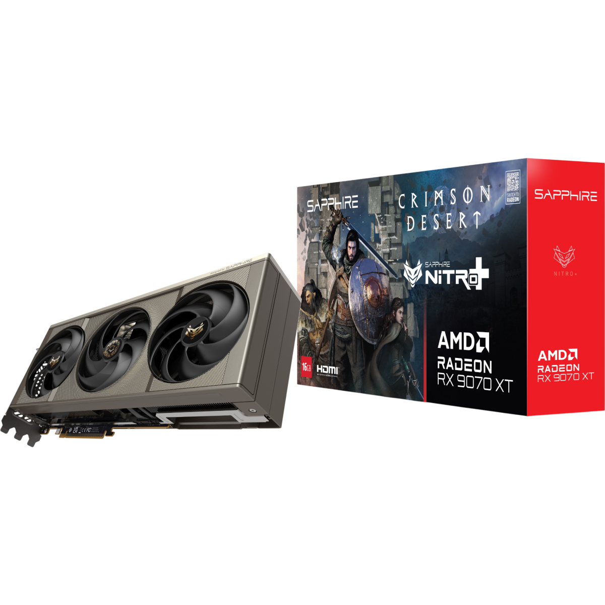 Видеокарта AMD Radeon RX 9070 XT Sapphire Nitro+ Crimson Desert Edition OC 16GB (11348-10-20G) - фото 5