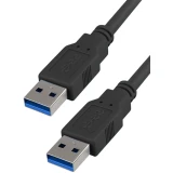 Кабель USB A (M) - USB A (M), 0.25м, 5bites UC3009-002