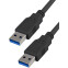 Кабель USB A (M) - USB A (M), 0.25м, 5bites UC3009-002
