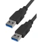 Кабель USB A (M) - USB A (M), 0.5м, 5bites UC3009-005