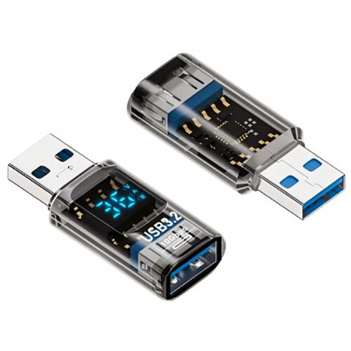 Переходник USB A (M) - USB A (F), KS-IS KS-881AA