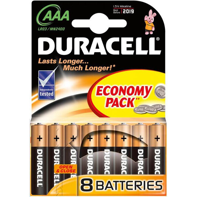 Батарейка Duracell Basic (AAA, 8 шт.) - LR03-8BL