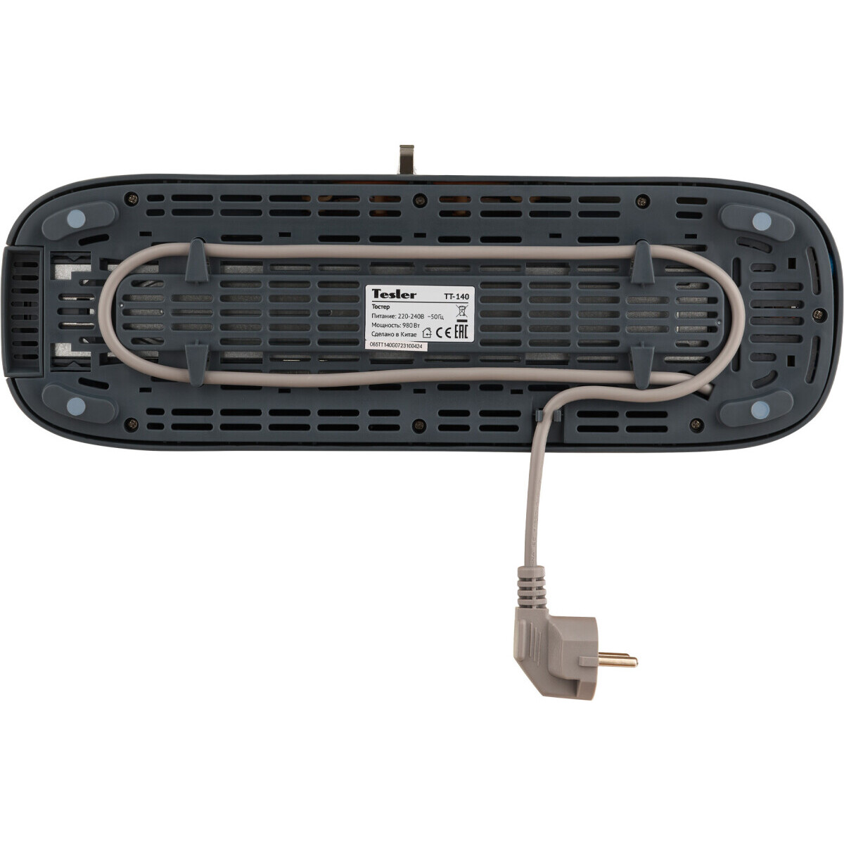 Тостер Tesler TT-140 Grey - фото 4