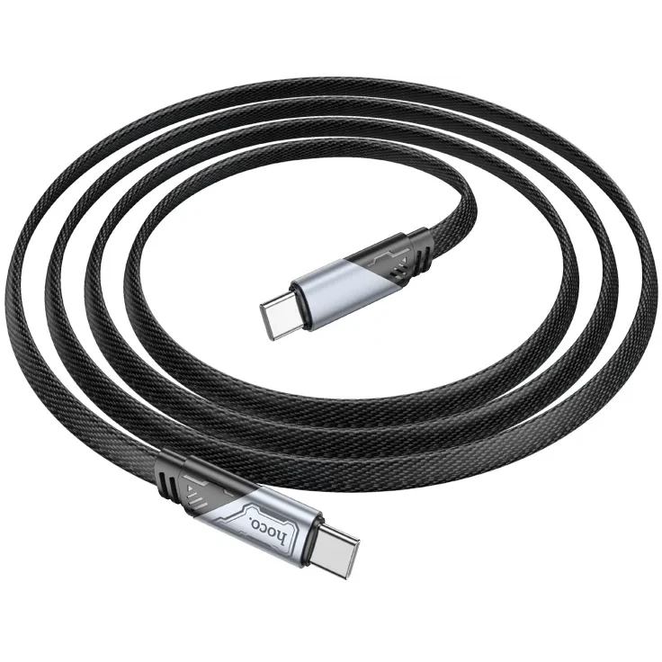 Кабель USB Type-C - USB Type-C, 1.2м, HOCO U119 Black - 05021 - фото 2