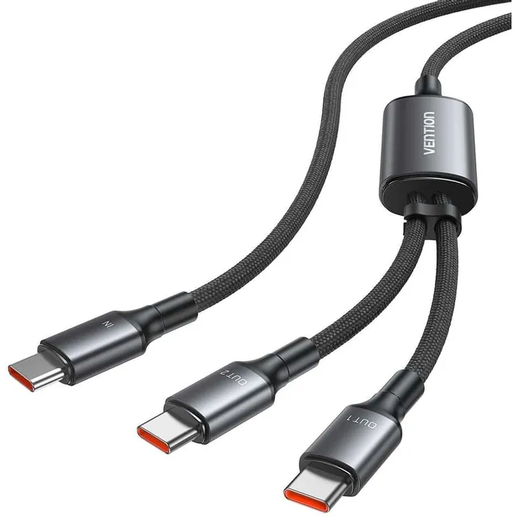 Кабель USB Type-C - 2x USB Type-C, 1.3м, Vention TRUBBB
