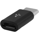 Переходник microUSB (F) - USB Type-C (M), KS-IS KS-294 Black