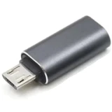 Переходник microUSB (M) - USB Type-C (F), KS-IS KS-764