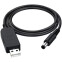 Кабель USB - DC 5.5mm, 1м, KS-IS KS-915A-1