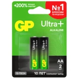 Батарейка GP 15A Ultra Plus G-tech Alkaline (AA, 2 шт.) (15AUPA21-2CRSBNN2) (4891199238024)