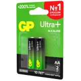 Батарейка GP 15A Ultra Plus G-tech Alkaline (AA, 2 шт.) (15AUPA21-2CRSBNN2) (4891199238024)