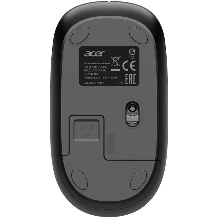Клавиатура + мышь Acer OCC503 Black - ZL.ACC11.00K - фото 4