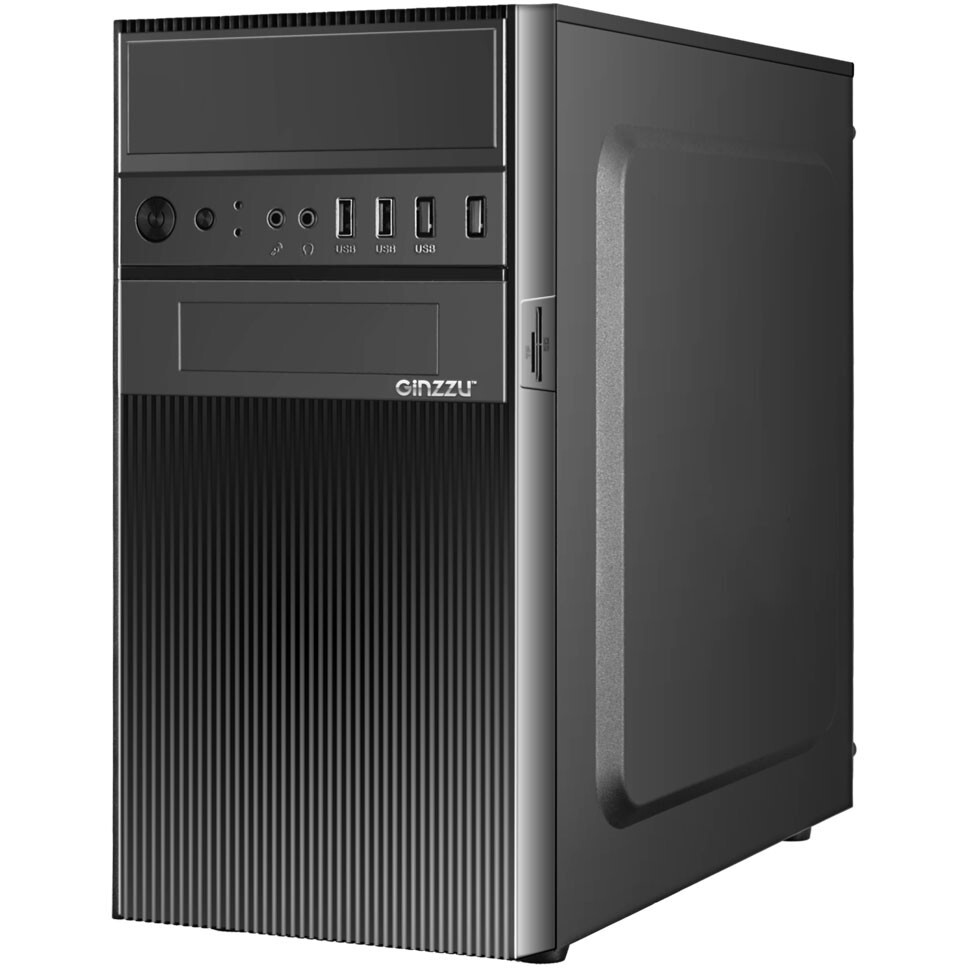 ..... Корпус Ginzzu D190 Black, царапина на боковой части корпуса, следы установки - фото 2