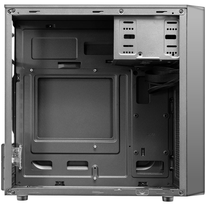 ..... Корпус Ginzzu D190 Black, царапина на боковой части корпуса, следы установки - фото 4