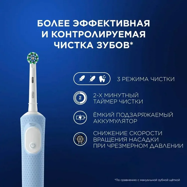 Зубная щётка Oral-B Vitality Pro Cyan (80756780) - фото 3