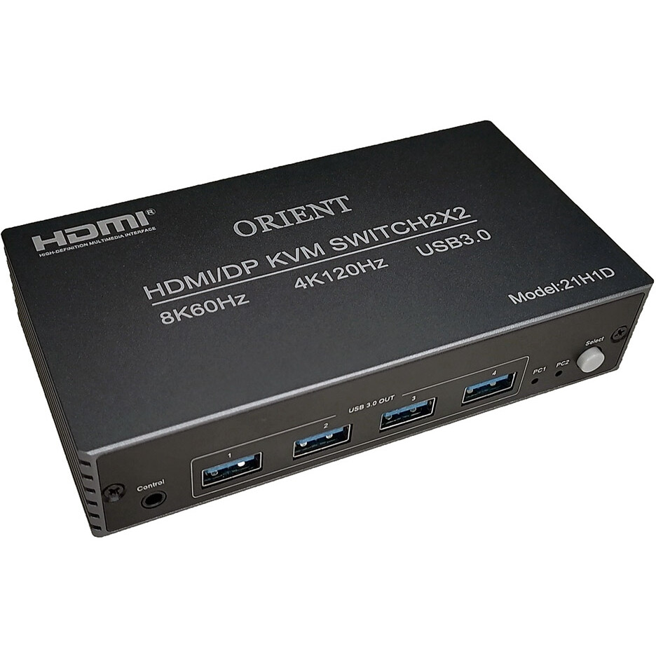 KVM переключатель Orient HS21H1D 8K - фото 3