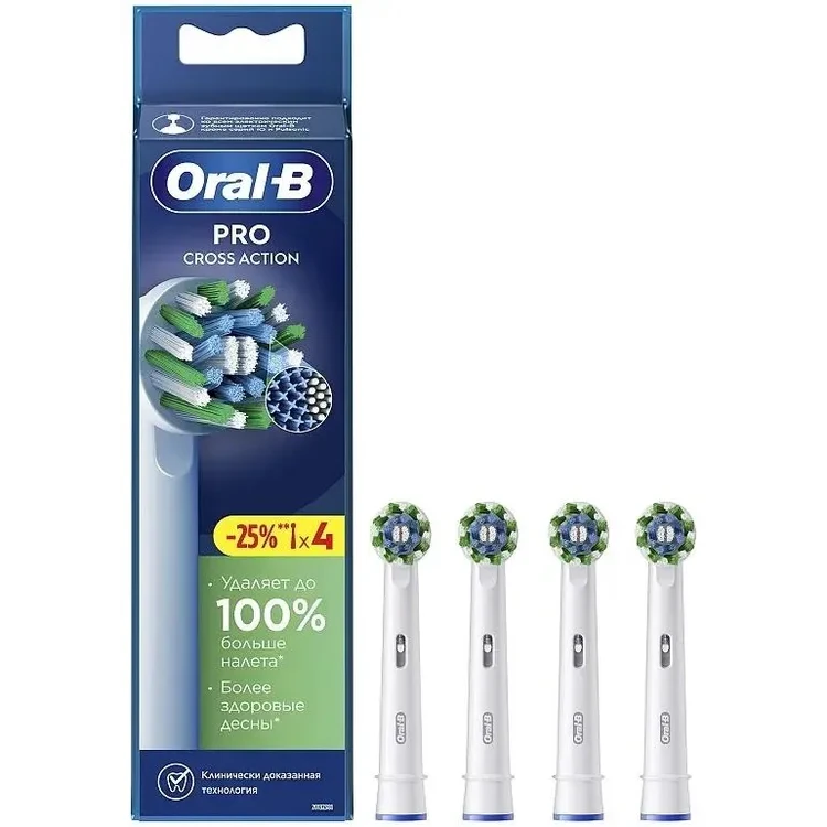 Насадка для зубной щётки Oral-B 80750690, 4 шт.