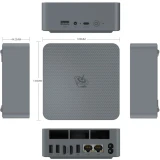 Мини ПК Beelink EQR7 Milky Grey (7735U/24G/500G/2.5G*2/NoOS) (EQR7-LP4/7735U/24G/500G/2.5G*2/NoOS)