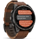 Умные часы Garmin fenix 8 Pro 47mm AMOLED Grey/Chestnut (010-03198-40)