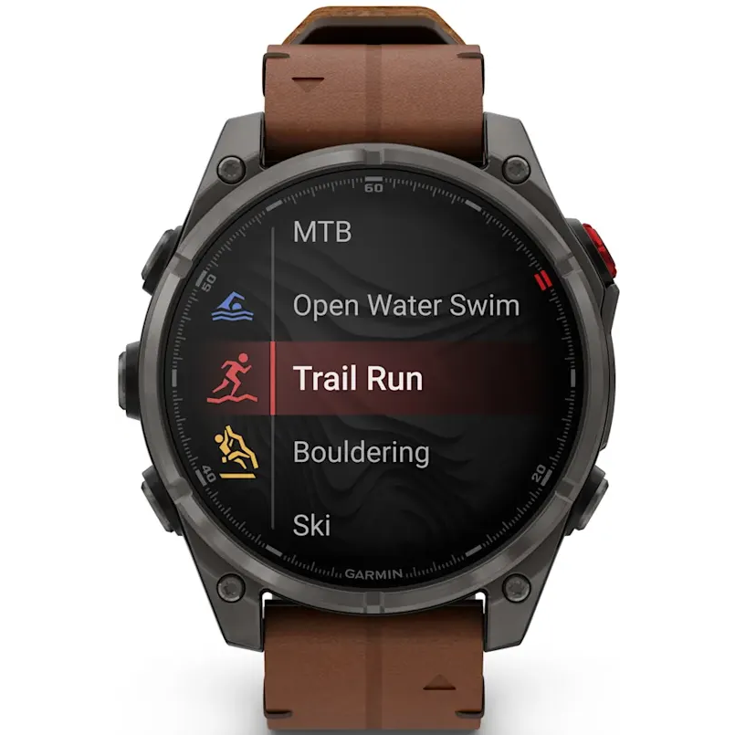 Умные часы Garmin fenix 8 Pro 47mm AMOLED Grey/Chestnut - 010-03198-40 - фото 4