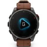 Умные часы Garmin fenix 8 Pro 47mm AMOLED Grey/Chestnut (010-03198-40)