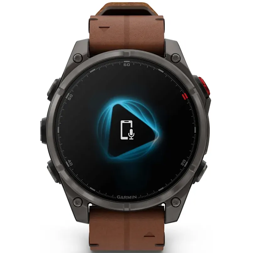 Умные часы Garmin fenix 8 Pro 47mm AMOLED Grey/Chestnut - 010-03198-40 - фото 6