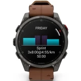 Умные часы Garmin fenix 8 Pro 47mm AMOLED Grey/Chestnut (010-03198-40)