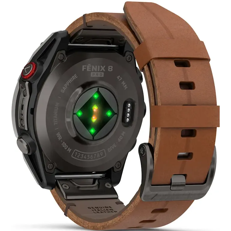 Умные часы Garmin fenix 8 Pro 47mm AMOLED Grey/Chestnut - 010-03198-40 - фото 10