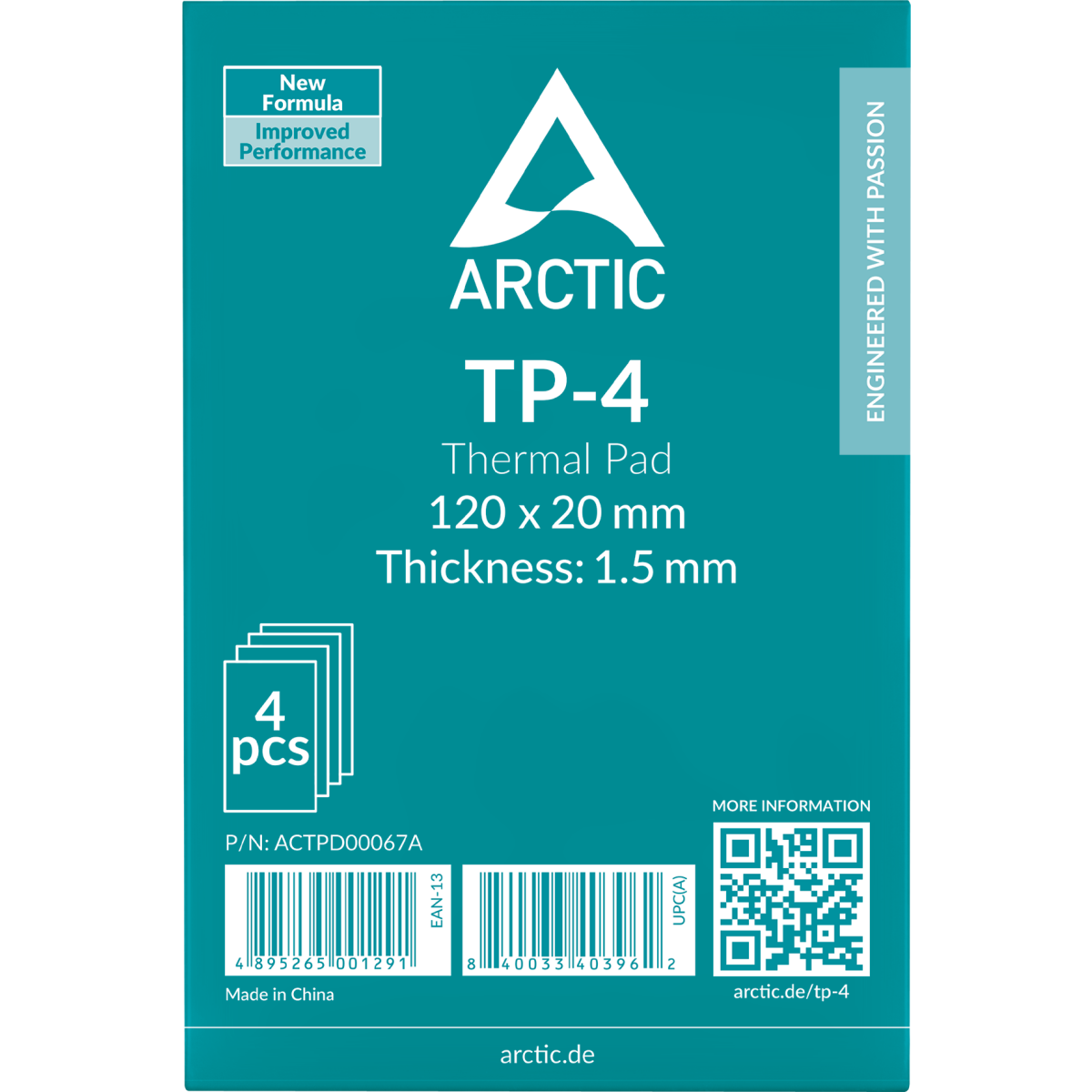 Термопрокладка Arctic Thermal Pad TP-4 120х20х1.5мм (ACTPD00067A) 4 шт. - фото 3