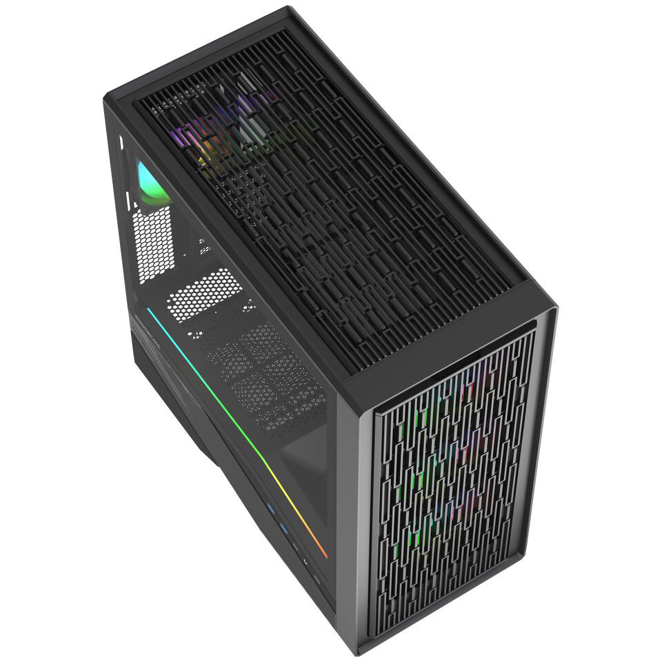 Корпус Powercase Intro ARGB Black - CJ235IB-A4 - фото 7