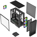 Корпус Powercase Intro ARGB Black (CJ235IB-A4)
