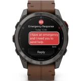 Умные часы Garmin fenix 8 Pro 51mm AMOLED Grey/Chestnut (010-03199-40)