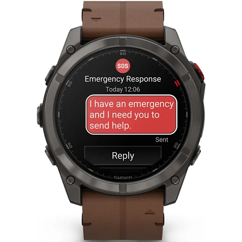 Умные часы Garmin fenix 8 Pro 51mm AMOLED Grey/Chestnut - 010-03199-40 - фото 2