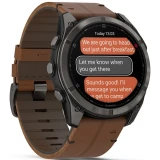 Умные часы Garmin fenix 8 Pro 51mm AMOLED Grey/Chestnut (010-03199-40)