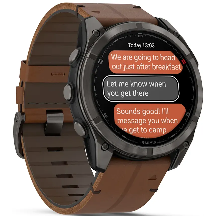 Умные часы Garmin fenix 8 Pro 51mm AMOLED Grey/Chestnut - 010-03199-40 - фото 3