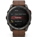 Умные часы Garmin fenix 8 Pro 51mm AMOLED Grey/Chestnut (010-03199-40)