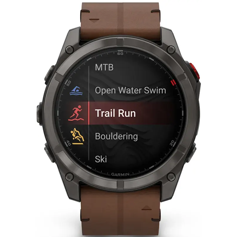 Умные часы Garmin fenix 8 Pro 51mm AMOLED Grey/Chestnut - 010-03199-40 - фото 4