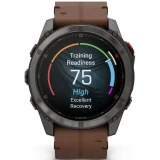 Умные часы Garmin fenix 8 Pro 51mm AMOLED Grey/Chestnut (010-03199-40)