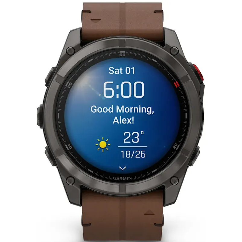 Умные часы Garmin fenix 8 Pro 51mm AMOLED Grey/Chestnut - 010-03199-40 - фото 9