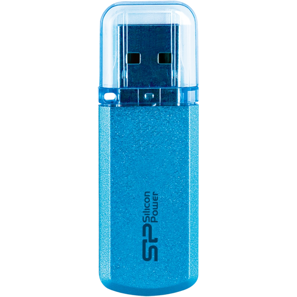 USB Flash накопитель 8GB Silicon Power Helios 101 Blue (SP008GBUF2101V1B) - фото 2