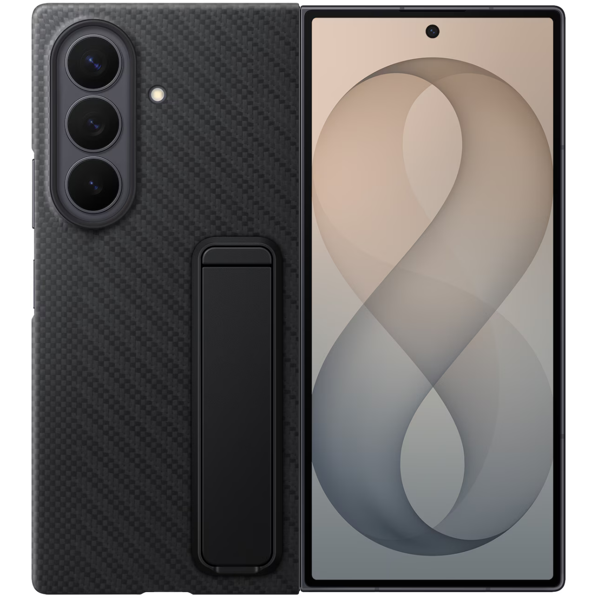 Чехол Samsung Galaxy Z Fold8 Ultra Carbon Standing Case Black - EF-XF976SBEGRU