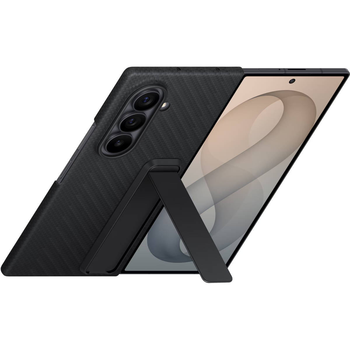 Чехол Samsung Galaxy Z Fold8 Ultra Carbon Standing Case Black - EF-XF976SBEGRU - фото 5