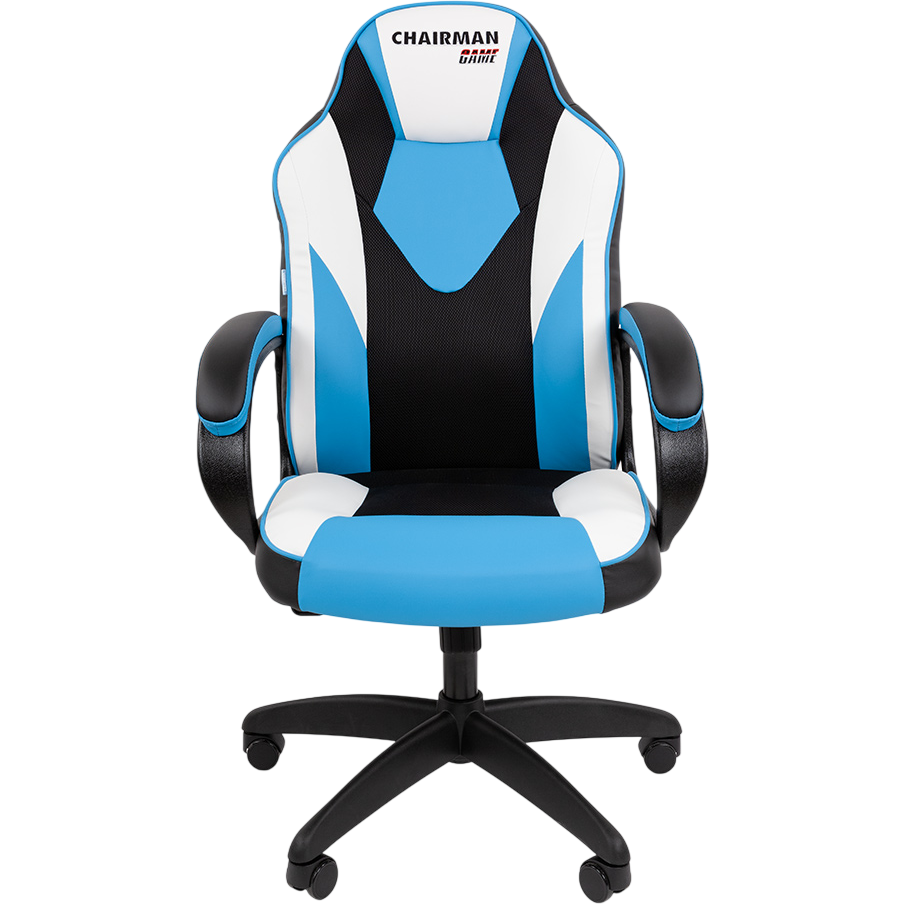 Игровое кресло Chairman ДРАЙВ 17 Black/Blue/White (7213492) - 00-07213492 - фото 2