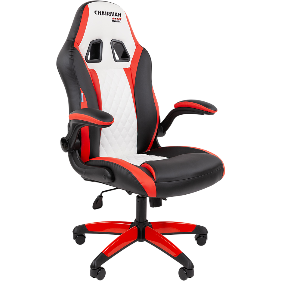 Игровое кресло Chairman ДРАЙВ 15 Black/Red/White (7197730) - 00-07197730