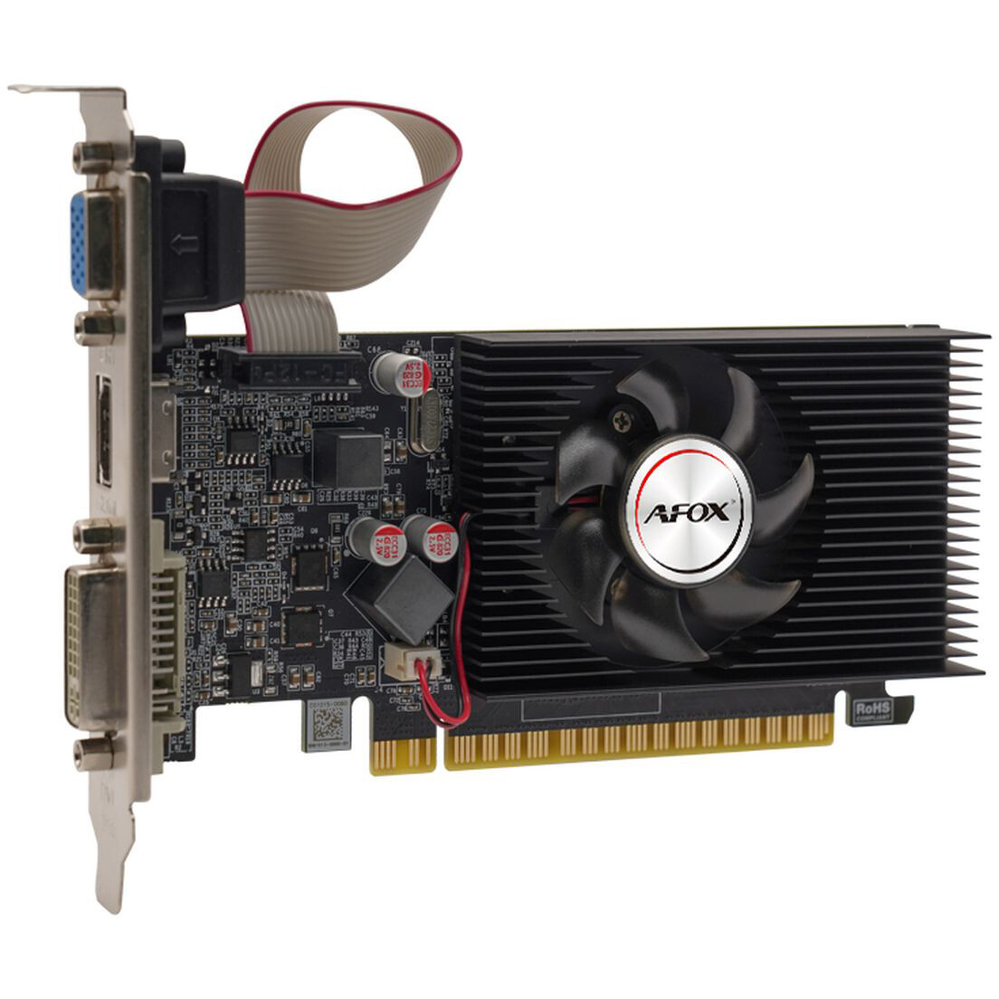 Видеокарта NVIDIA GeForce GT 610 AFOX 1GB (AF610-1024D3L2) - фото 2