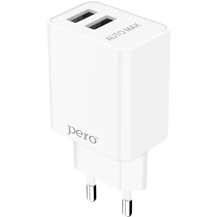Сетевое зарядное устройство PERO TC02 White - ТС02W2A