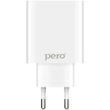 Сетевое зарядное устройство PERO TC02 White (ТС02W2A)