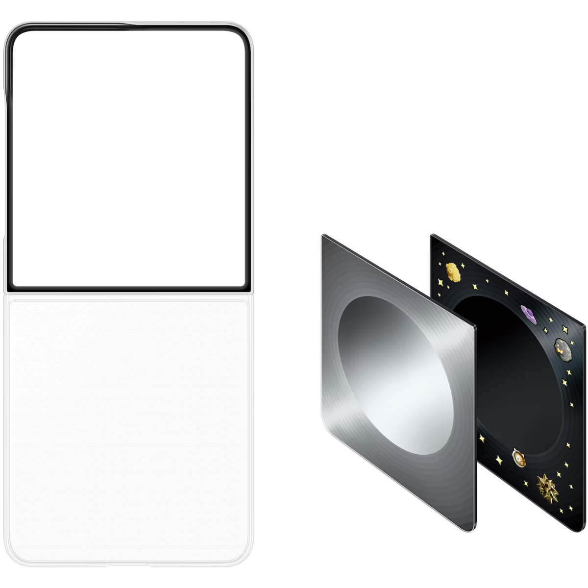 Чехол Samsung Galaxy Z Flip8 Flipsuit Case Silver - EF-FF776CJEGRU - фото 5