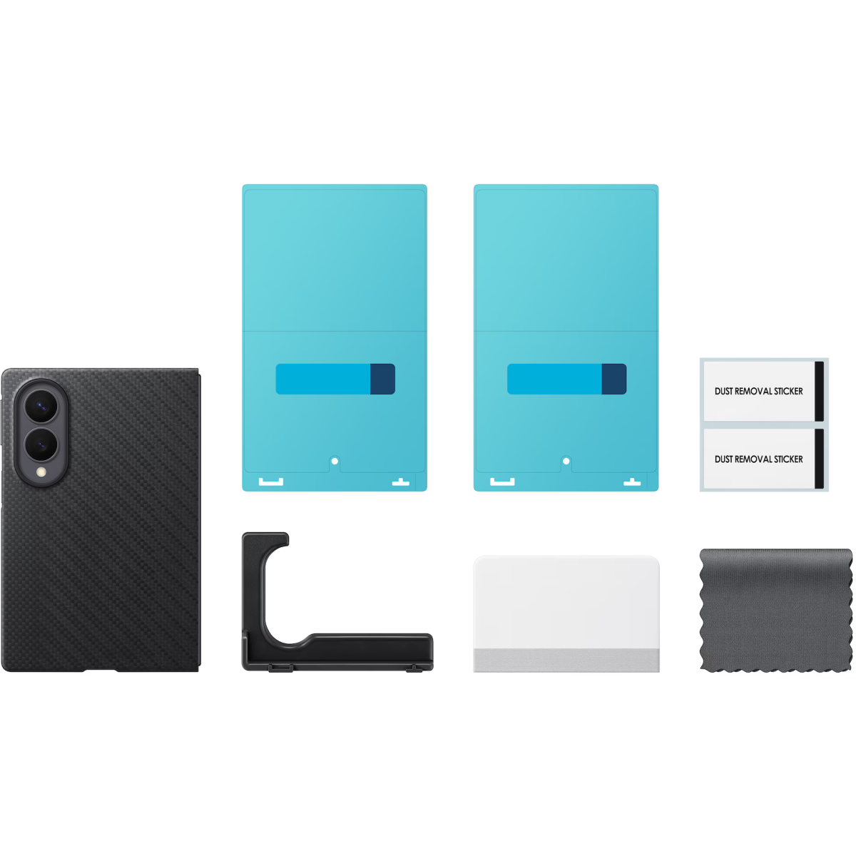 Чехол Samsung Galaxy Z Fold8 Carbon Magnet Case Black - EF-KF971SBEGRU - фото 5